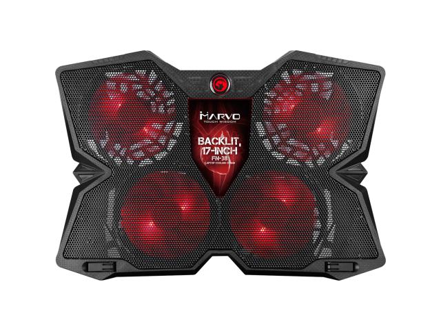 Cooler Pad Marvo FN-38RD 17inch, Black