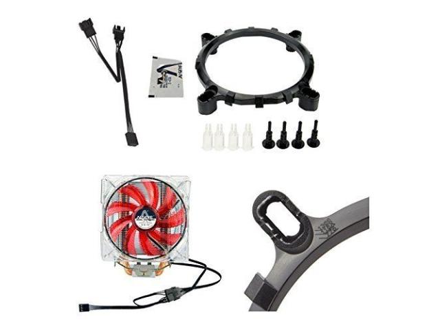 Cooler Procesor Inter-Tech Alseye Eddy, Red LED, 2x 120mm