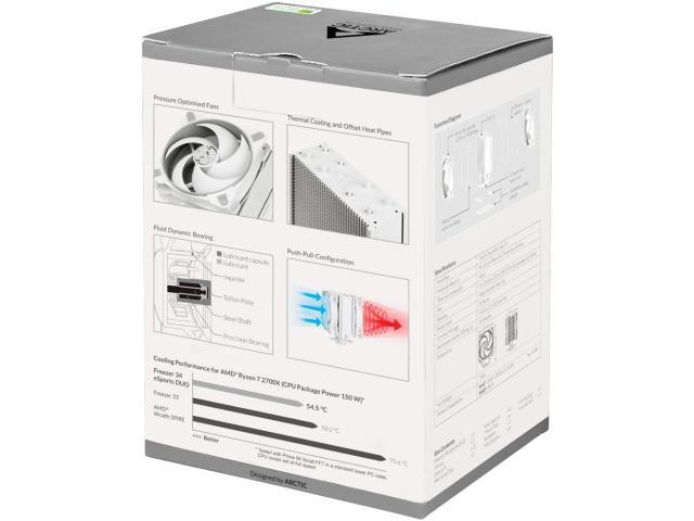 Cooler procesor Arctic Freezer 34 eSports DUO Grey-White, 120mm
