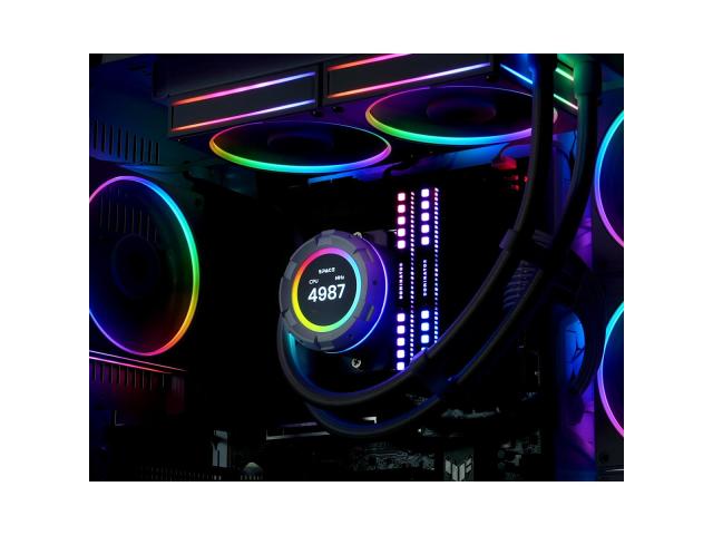 Cooler procesor ID-Cooling SL240 White, aRGB LED, 2x 120mm