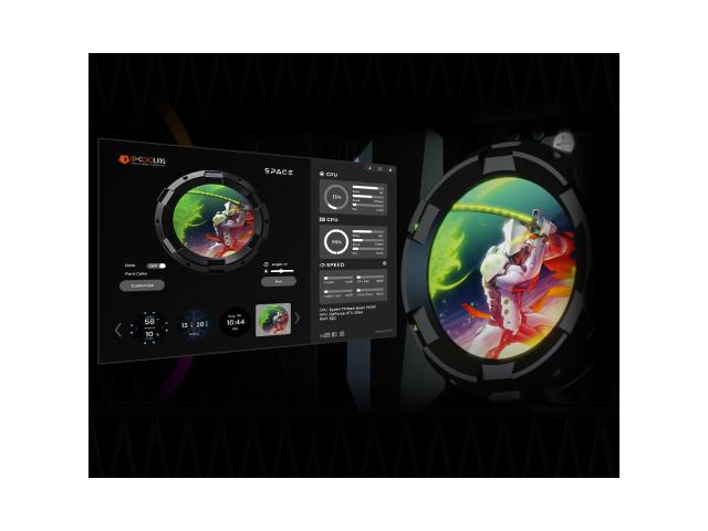 Cooler procesor ID-Cooling SL240 Black, aRGB LED, 2x 120mm