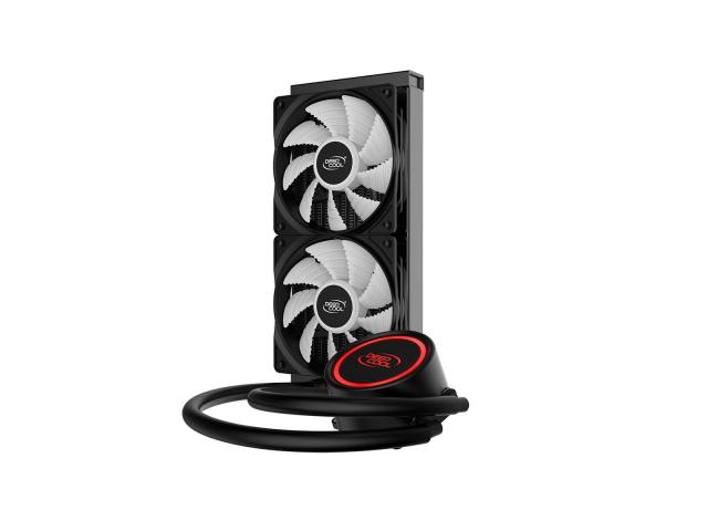 Cooler procesor Deepcool Gammaxx L240T Red LED, 2x 120mm