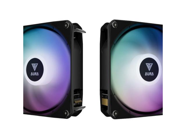Cooler procesor Gamdias Aura GL360 LCD, ARGB LED, 360mm, Black, AURA-GL360-LCD