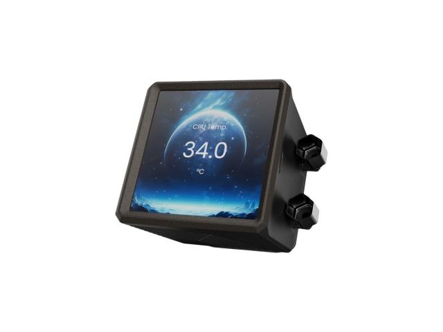Cooler procesor Gamdias Aura GL360 LCD, ARGB LED, 360mm, Black, AURA-GL360-LCD