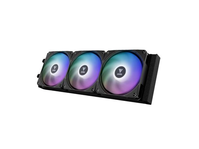 Cooler procesor Gamdias Aura GL360 LCD, ARGB LED, 360mm, Black, AURA-GL360-LCD