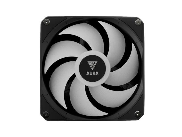 Cooler procesor Gamdias Aura GL360 LCD, ARGB LED, 360mm, Black, AURA-GL360-LCD