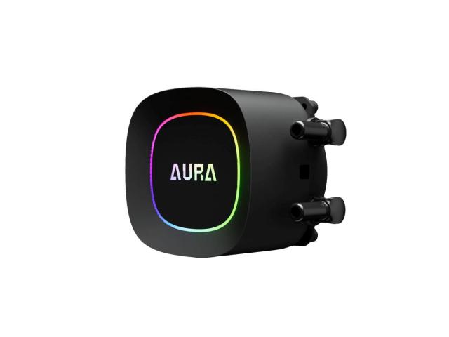 Cooler procesor Gamdias Aura GL360 Lite, ARGB LED, 3 x 120 mm, Black