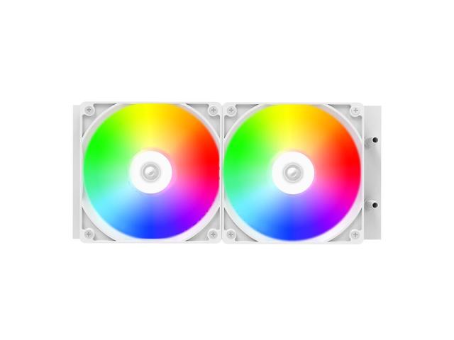 Cooler procesor ID-Cooling FX240 White, aRGB LED, 2x 120mm