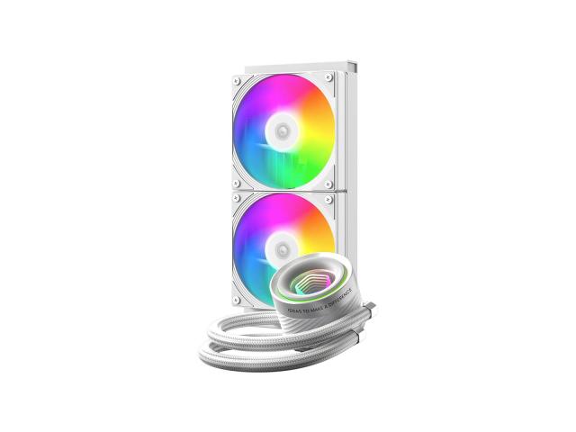 Cooler procesor ID-Cooling FX240 Infinity, ARGB LED, 120 mm, White