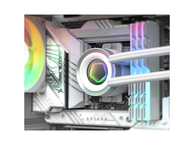 Cooler procesor ID-Cooling FX240 Infinity, ARGB LED, 120 mm, White