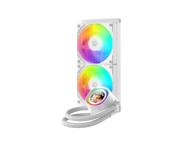 Cooler procesor ID-Cooling FX240 LCD White, ARGB LED, 2x 120 mm