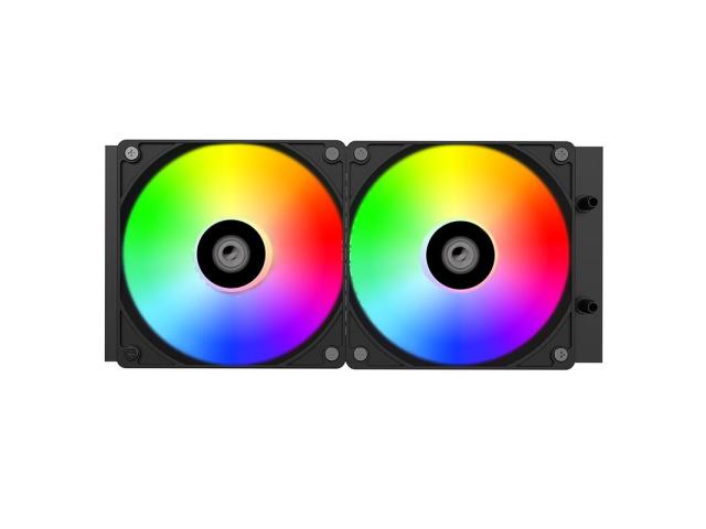 Cooler procesor ID-Cooling FX240 Black, aRGB LED, 2x 120mm