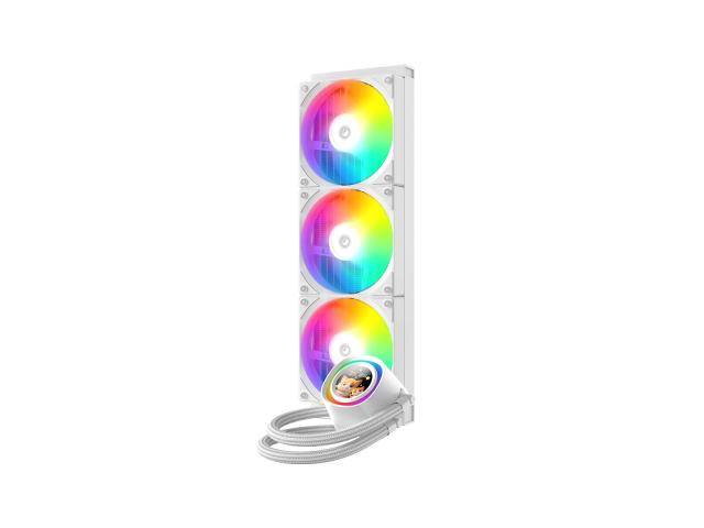 Cooler procesor ID-Cooling FX360 LCD White, ARGB LED, 3 x 120 mm