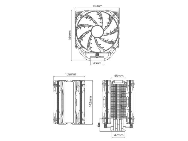 Cooler procesor Deepcool AS500 Plus RGB, 140mm