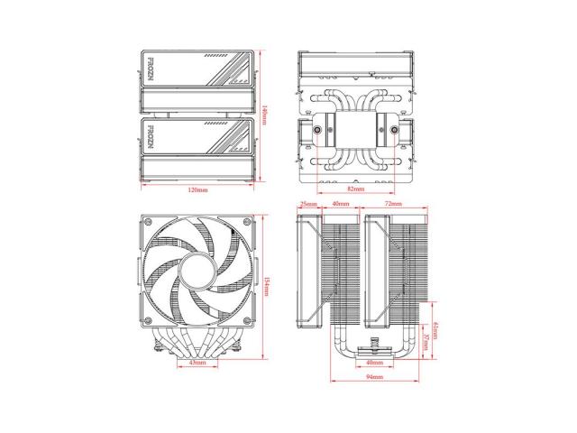 Cooler procesor ID-Cooling FROZN A620 Black, 2x 120mm