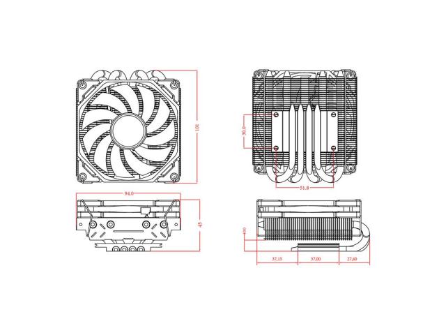 Cooler procesor ID-Cooling IS-40X-V3, 1x 92mm