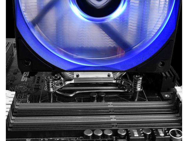 Cooler Procesor ID-Cooling SE-224M Blue LED, 120mm