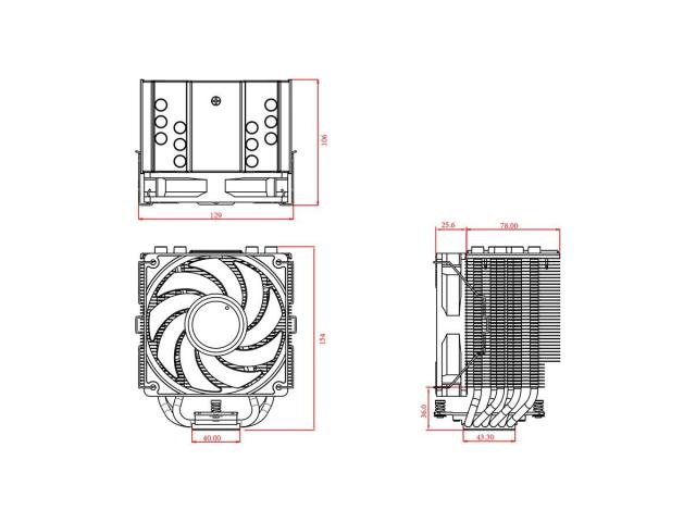 Cooler procesor ID-Cooling SE-226-XT-ARGB, 120mm