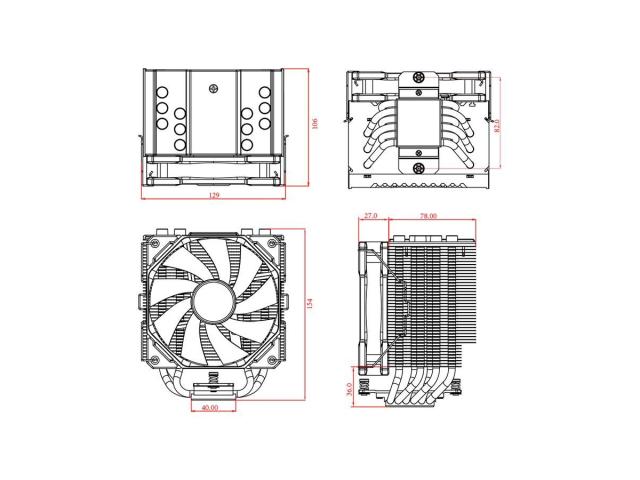 Cooler procesor ID-Cooling SE-226-XT Black, 120mm