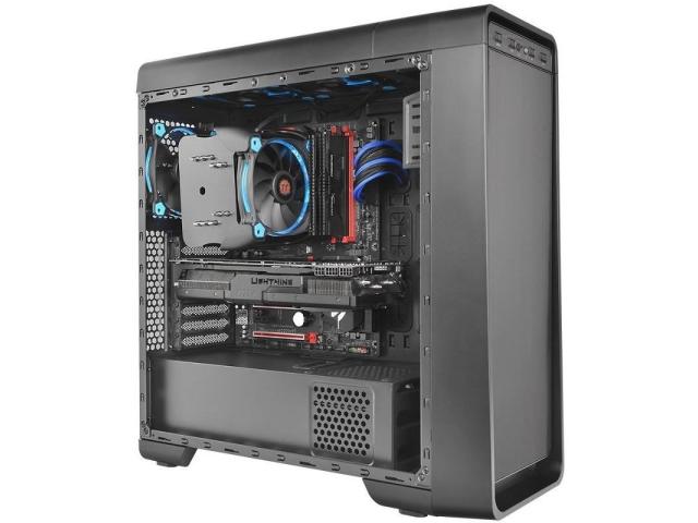 Cooler Procesor Thermaltake Riing Silent 12 Pro, Blue LED, 120mm