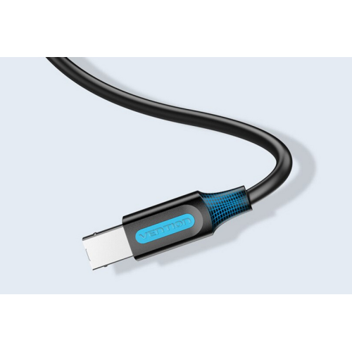 Cablu Vention COQBJ, USB 2.0 male - USB-B male, 5 m, Black