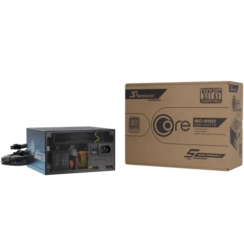 Sursa Seasonic Core BC-650-V2 ATX3.1, 650W, 80 PLUS Bronze, Negru, SRP-CBC651-A5A51JF