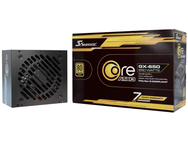 Core GX-650-V2 ATX3.1, 80 Plus Gold, 650W, Full Modulara, 12VHPWR, Negru SRP-CGX651-A5A32SF