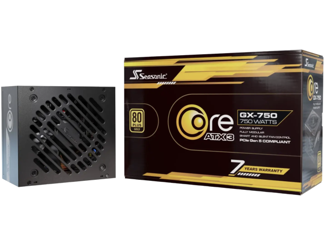Core GX-750-V2 ATX3.1, 80 Plus Gold, 750W, Full Modulara, 12VHPWR, Negru SRP-CGX751-A5A32SF