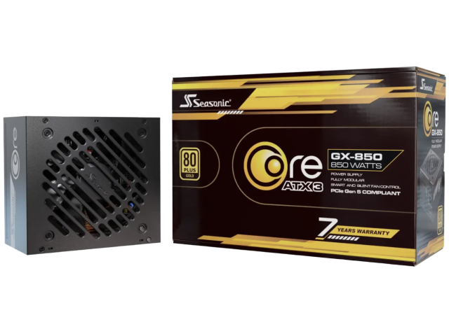 Core GX-850-V2 ATX3.1, 80 Plus Gold, 850W, Full Modulara, 12VHPWR, Negru SRP-CGX851-A5A32SF