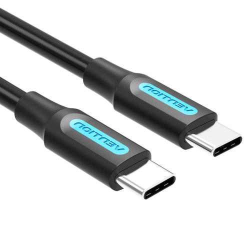 Cablu de date Vention COSBG, USB-C male - USB-C male, 1.5 m, Black