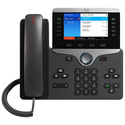 Telefon IP Cisco 8851, 5 lini, PoE, Charcoal