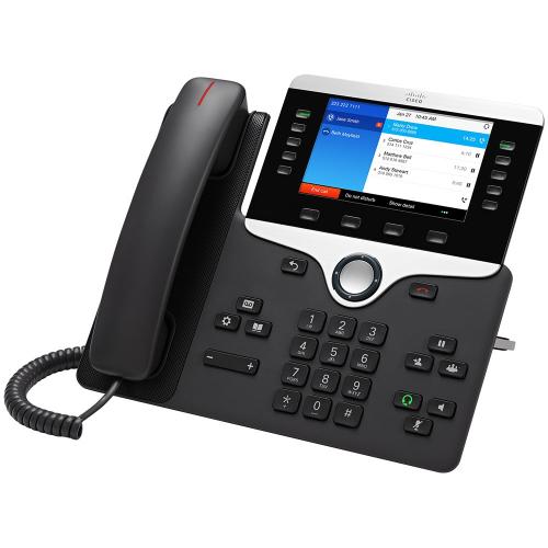 Telefon IP Cisco 8861 with MPP, 5 Linii, PoE, Charcoal