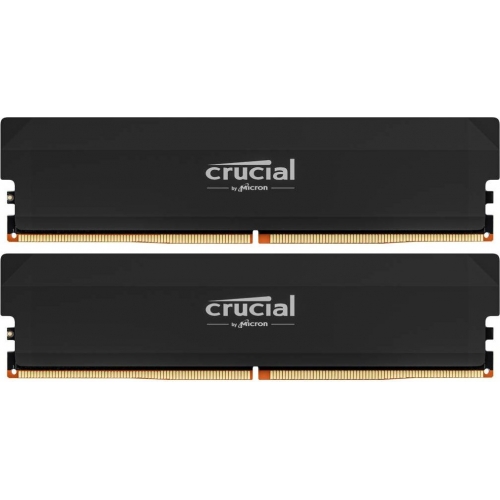 Kit Memorie Crucial Pro Overclocking Black Intel XMP 3.0/AMD EXPO, 32GB, DDR5-6000MHz, CL36, Dual Channel