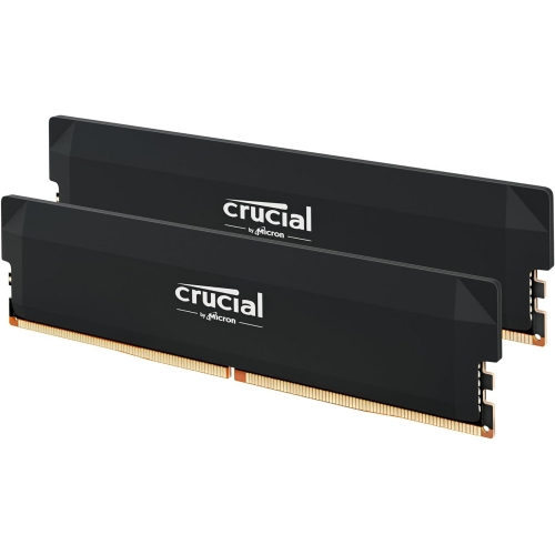 Kit Memorie Crucial Pro Overclocking Black Intel XMP 3.0/AMD EXPO, 32GB, DDR5-6000MHz, CL36, Dual Channel