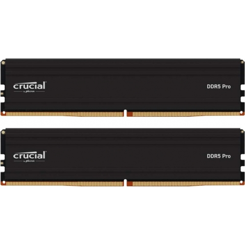 Kit Memorie Crucial Pro Black Intel XMP 3.0/AMD EXPO, 32GB, DDR5-6000MHz, CL48, Dual Channel