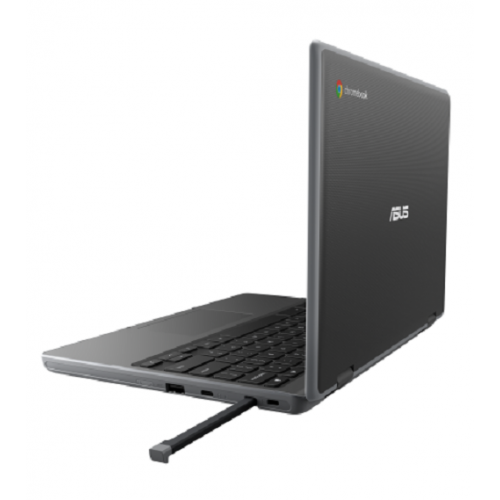 Laptop 2-in-1 ASUS ChromeBook Flip CR1100FKA-BP0401, Intel Celeron N5100, 11.6inch Touch, RAM 8GB, eMMC 64GB, Intel HD Graphics, Chrome OS, Dark Grey