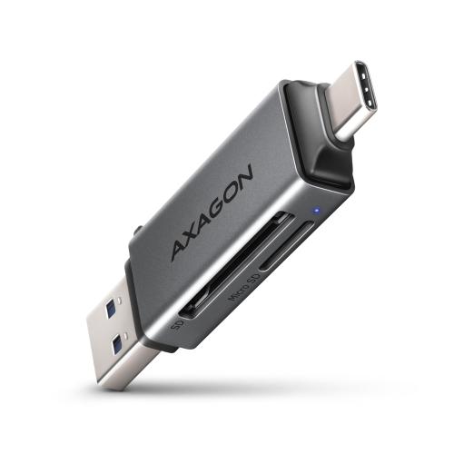 Card Reader Axagon CRE-DAC, USB-A - USB-C, Gray