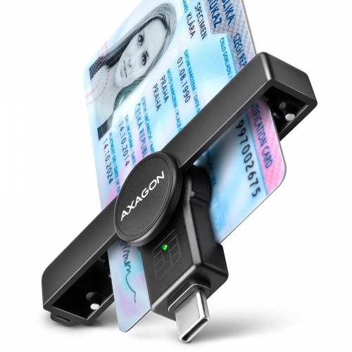 Card Reader Axagon CRE-SMPC, USB-C, Black