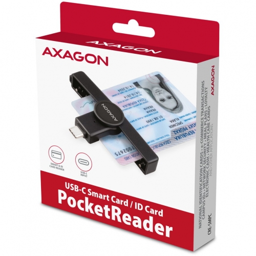 Card Reader Axagon CRE-SMPC, USB-C, Black