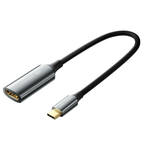CABLU Prelungitor Vention, USB-C (M) la HDMI (m), 0.25M, rezolutie 4K la 30Hz, , Negru, 