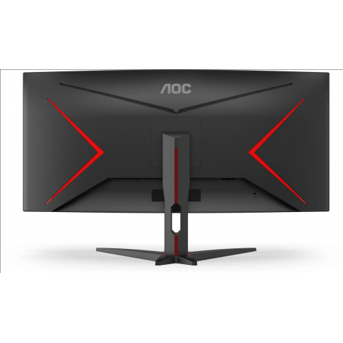 Monitor LED Curbat AOC CU34G2XE/BK, 34inch, 3440x1440, 4ms GTG, Black-Red