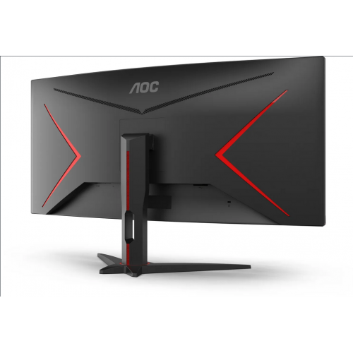 Monitor LED Curbat AOC CU34G2XE/BK, 34inch, 3440x1440, 4ms GTG, Black-Red