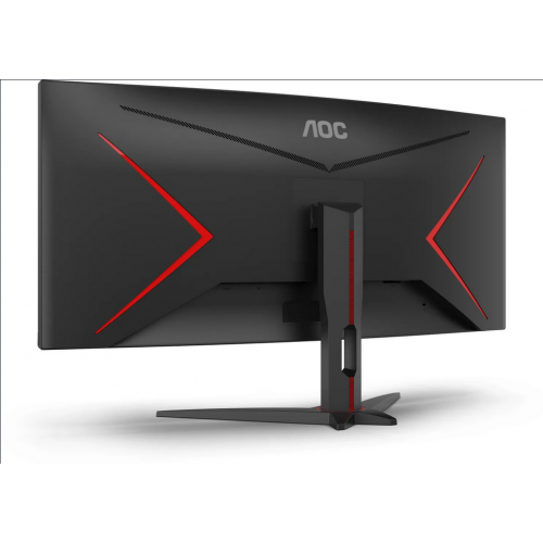 Monitor LED Curbat AOC CU34G2XE/BK, 34inch, 3440x1440, 4ms GTG, Black-Red