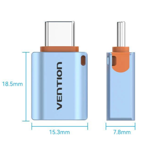 Cablu alimentare si date Vention, USB-C (M) la USB-C (m), , 10 Gbps, , PVC, aluminiu, 