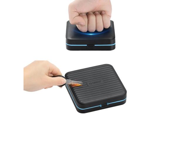 Cutie protectie card memorie + SSD Orico PSCD-4-BK, Black