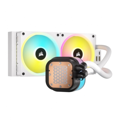 Cooler procesor Corsair iCUE LINK H100i White, RGB, 2x 120mm