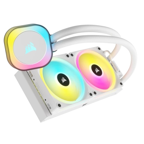 Cooler procesor Corsair iCUE LINK H100i White, RGB, 2x 120mm