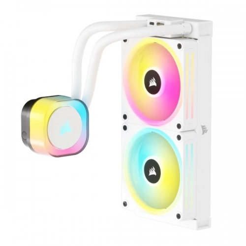 Cooler procesor Corsair iCUE LINK H100i White, RGB, 2x 120mm