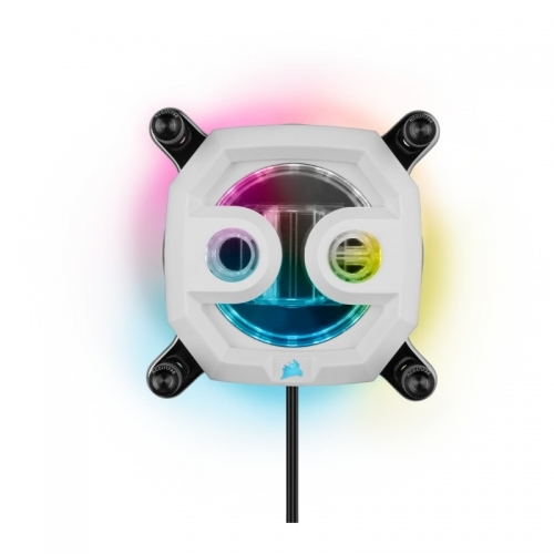 Kit cooler procesor Corsair Hydro X Series iCUE XH305i RGB PRO WHITE, RGB LED, 3x 120mm