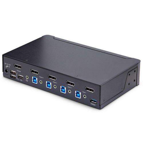 Switch KVM Startech D86A2-4-PORT-8K-KVM, Black